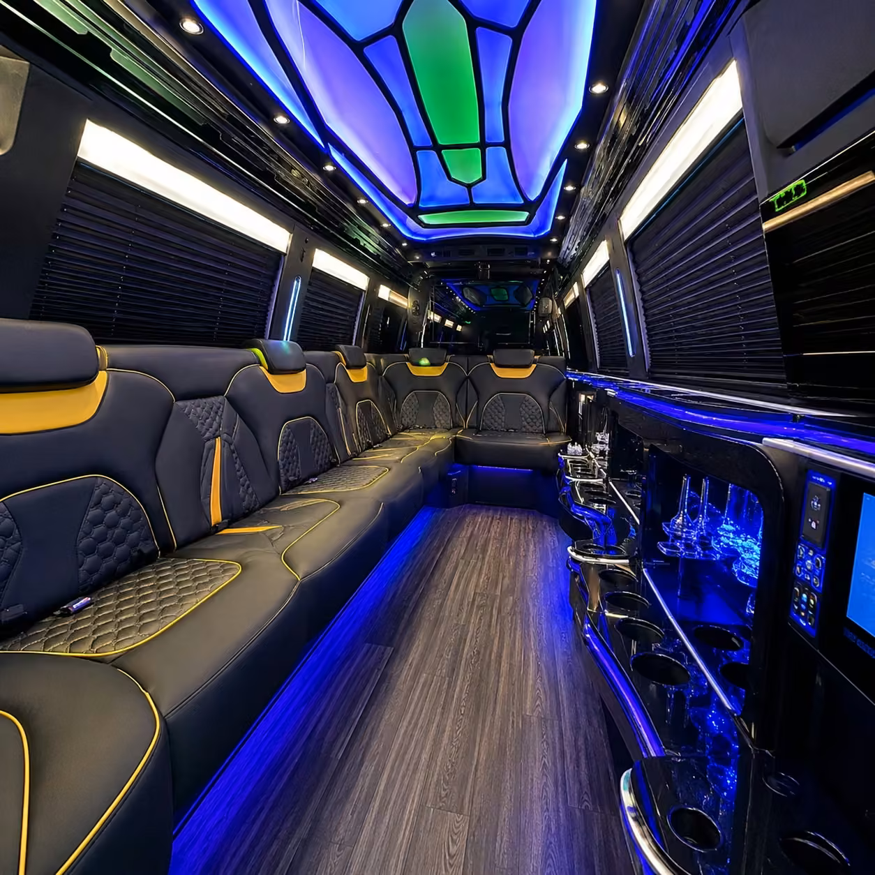 chrysler 300 limo inside
