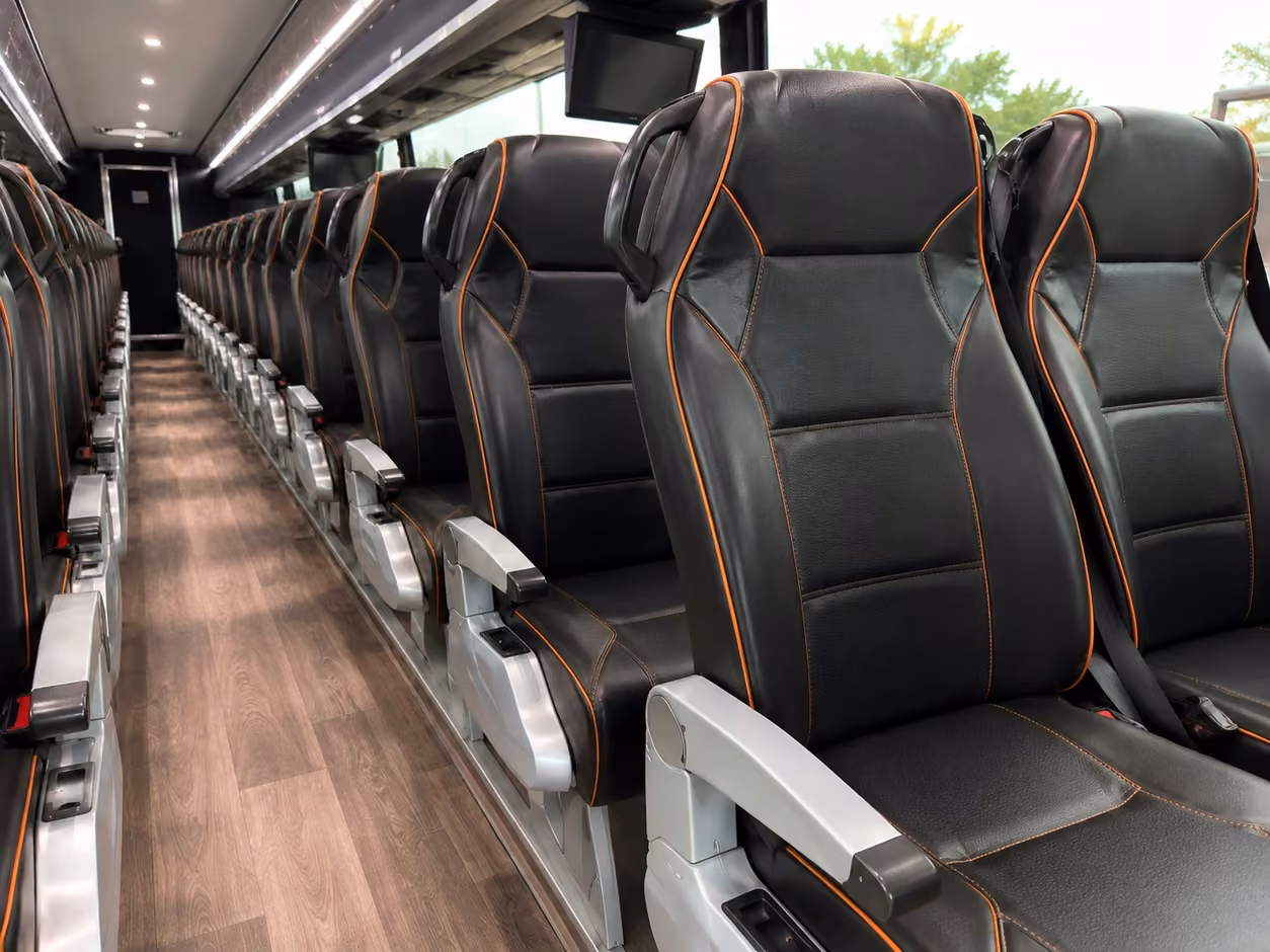 miami charter bus interior